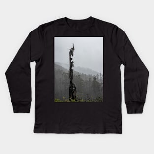 Bushfire Ravaged Tree in the Yarra Ranges Kids Long Sleeve T-Shirt